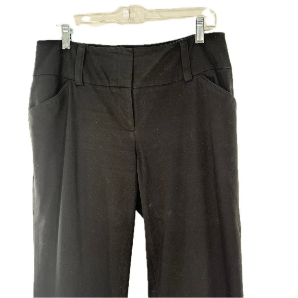 I.N.C. Mid-Rise Bootcut Black Pant Cotton Lycra with Pockets Size 10 Work Career